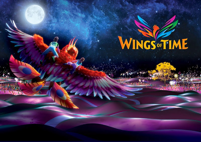 Wings of Time, a night entertainment show at Sentosa.