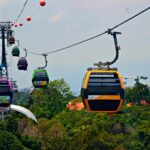 Riding Cable Car’s experience to Sentosa